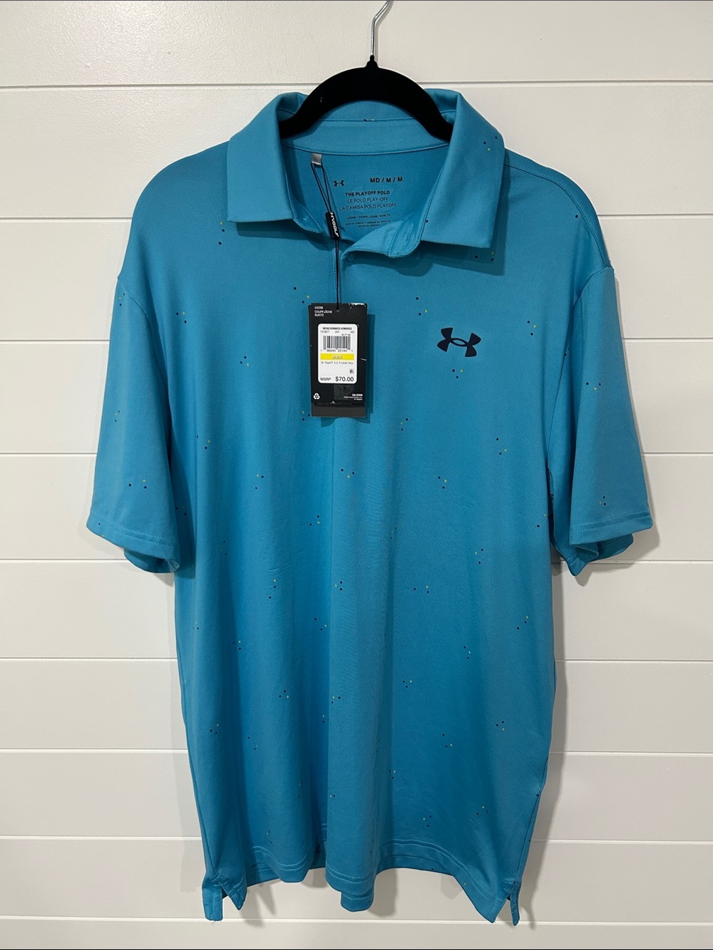 Under Armour Teal Short-Sleeve Performance Golf Polo